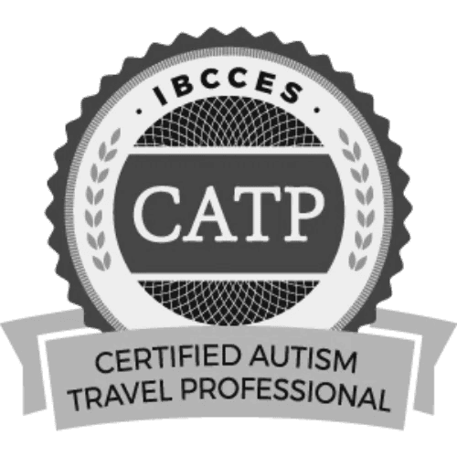 About Certified Autism Travel Professional badge for accessible travel services.