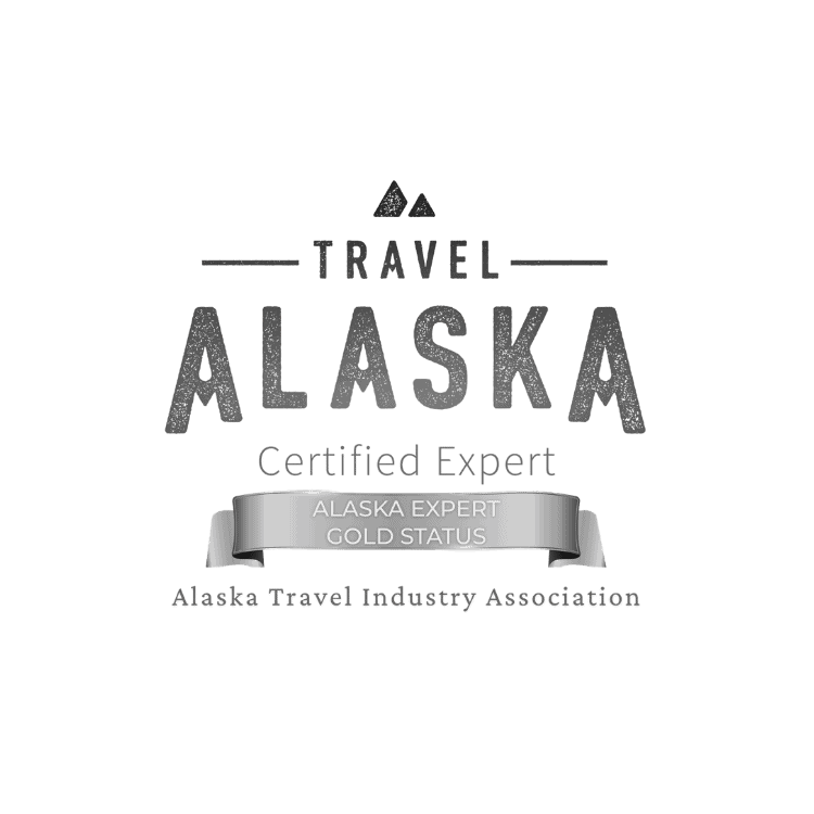 About Alaska travel expert badge for certified travel professionals.
